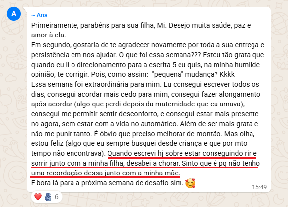 Depoimento real de mae