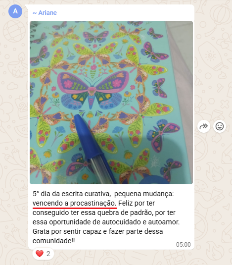 Depoimento da Ariane - vencendo a procrastinacao