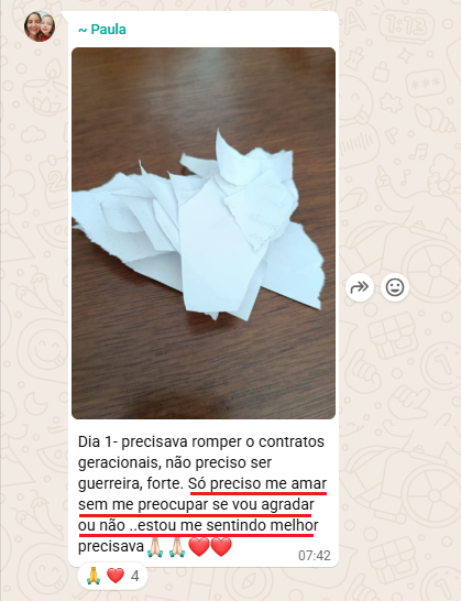 Depoimento da Paula - se sentindo melhor
